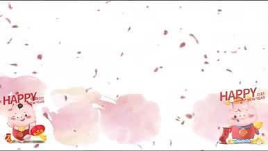 时尚简约喜庆2019猪年大吉AE模板视频的预览图